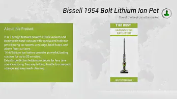 Bissell 1954 Bolt Lithium Ion Pet