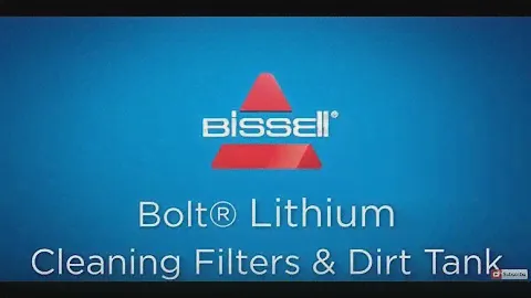How to Clean the Filters and Dirt Tank on your BOLT™ Lithium Max